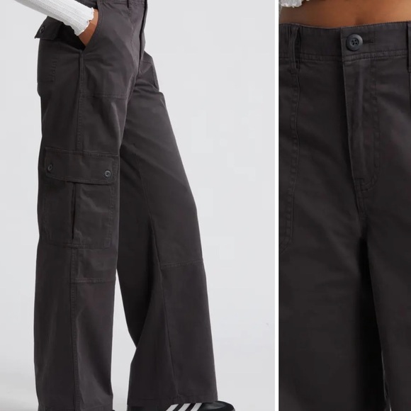 BP High-waisted Twill Cargo in Caramel - Picture 2 of 6